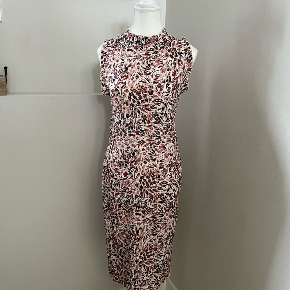 Lascana Floral High Neck Dress
